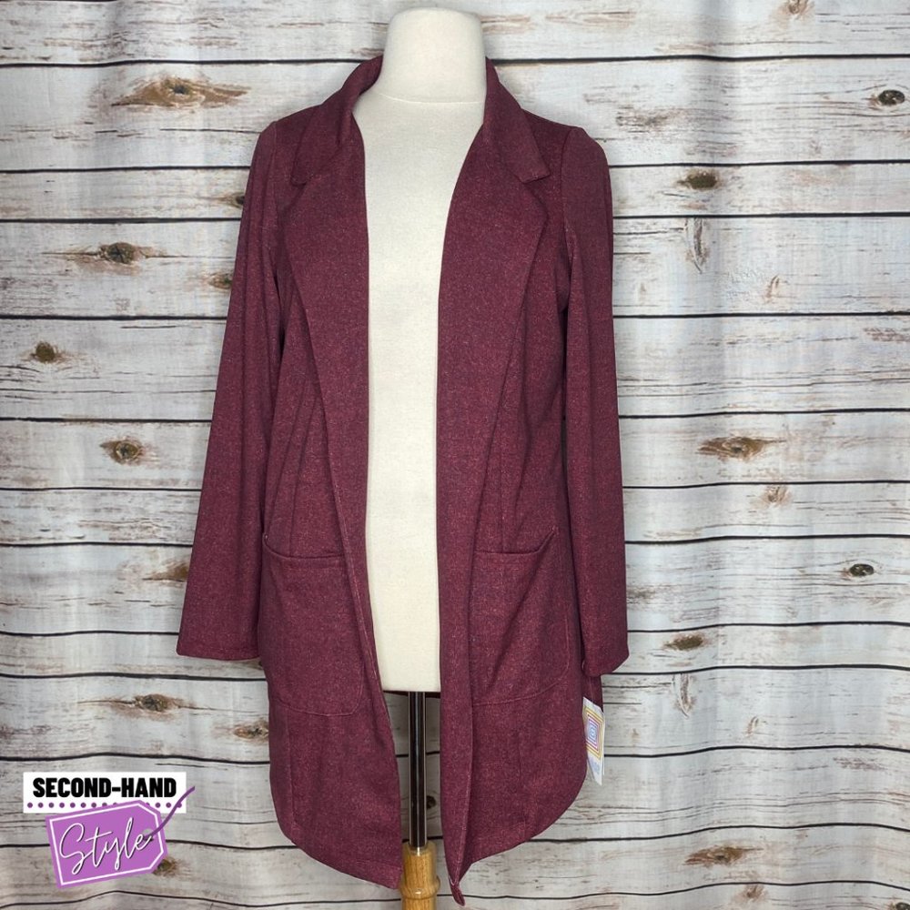 LuLaRoe Burgundy Gwen Blazer